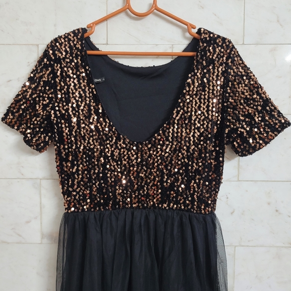 🌷ONLY Sequins Black Net Dress🌷 - Picture 8 of 10